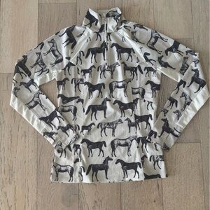 Ariat Women's Sunstopper 2.0 1/4 Zip Baselayer (Sepia Equine) Xs